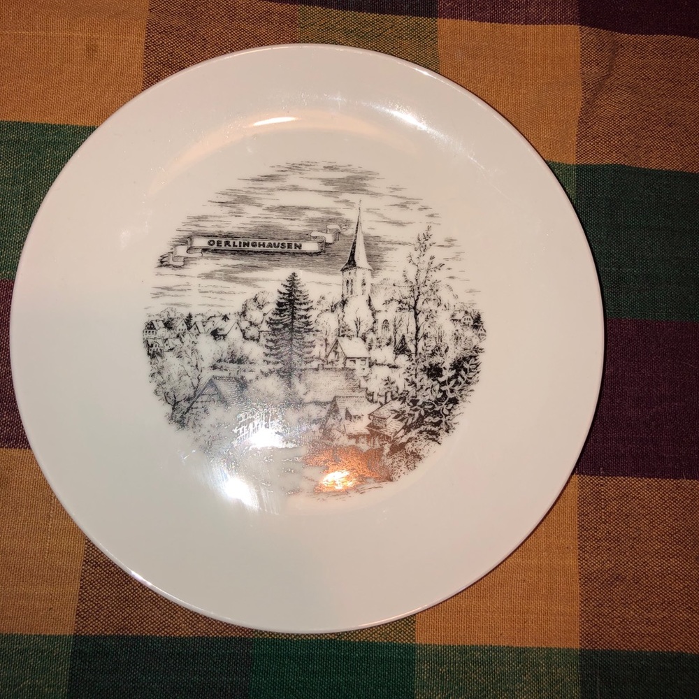 A K Kaiser antique decorative plate